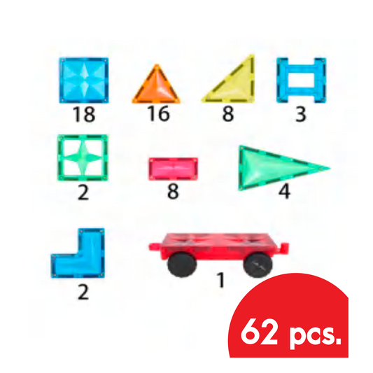 Rainbow Car IntermediateSet | PiKU MAGNETiX