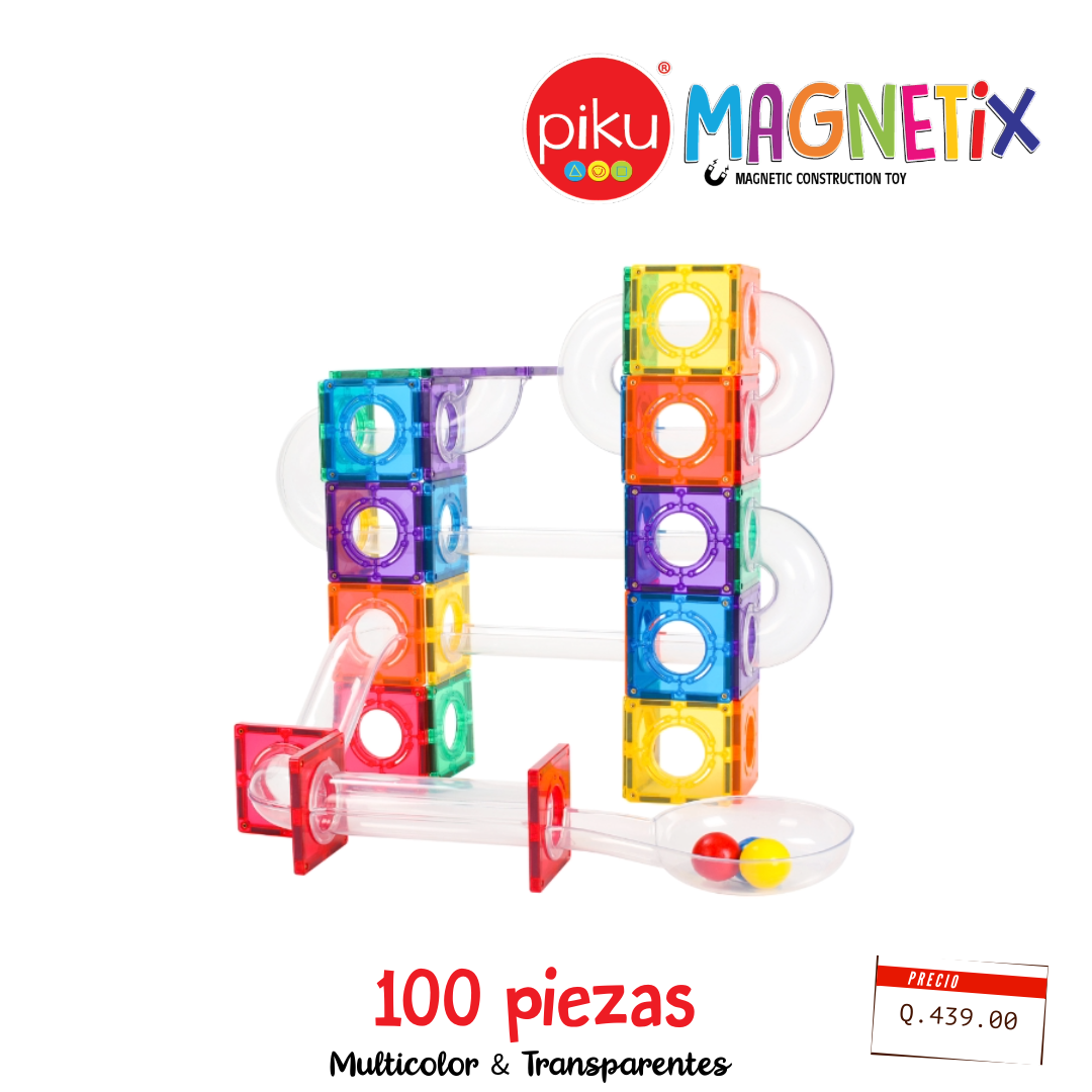 PiKU MAGNÉTiX 100 piezas de tubitos