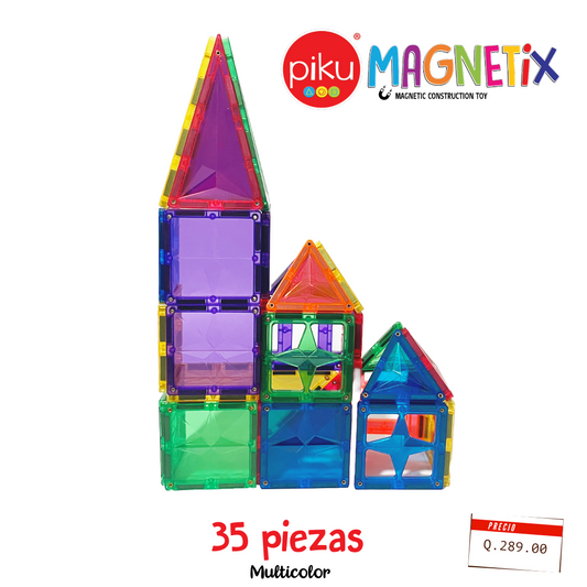 PiKU MAGNÉTiX 35 piezas Multicolor