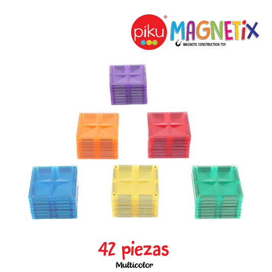 Rainbow Square Set | PiKU MAGNETiX