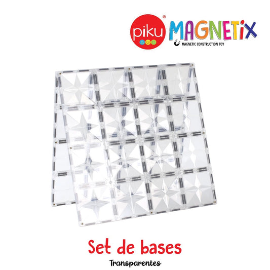 PIKU MAGNÉTIX SET BASES TRANSPARENTES