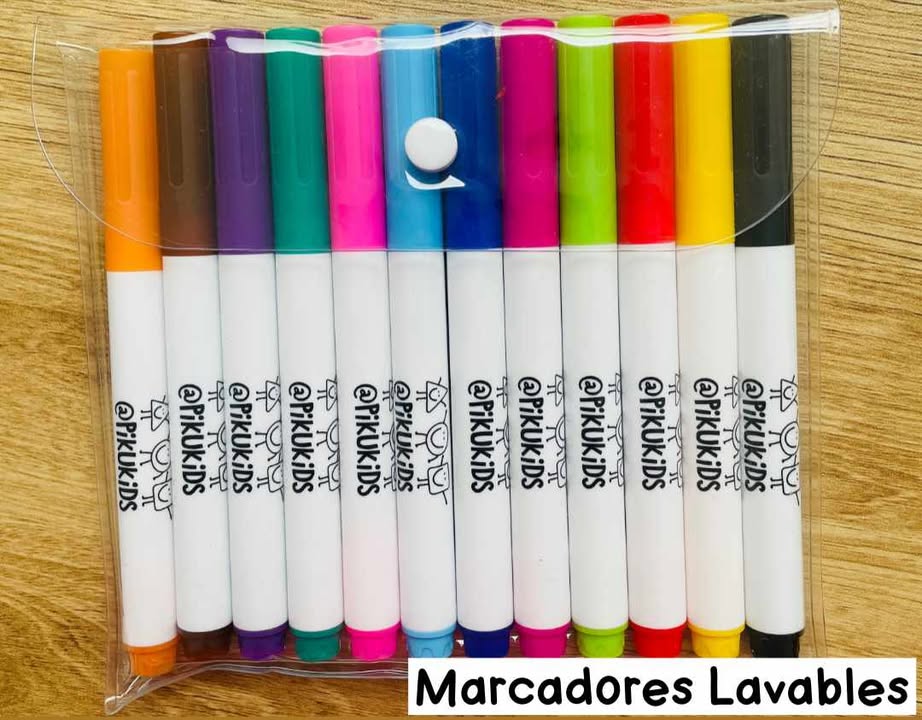 Marcadores para tela lavables