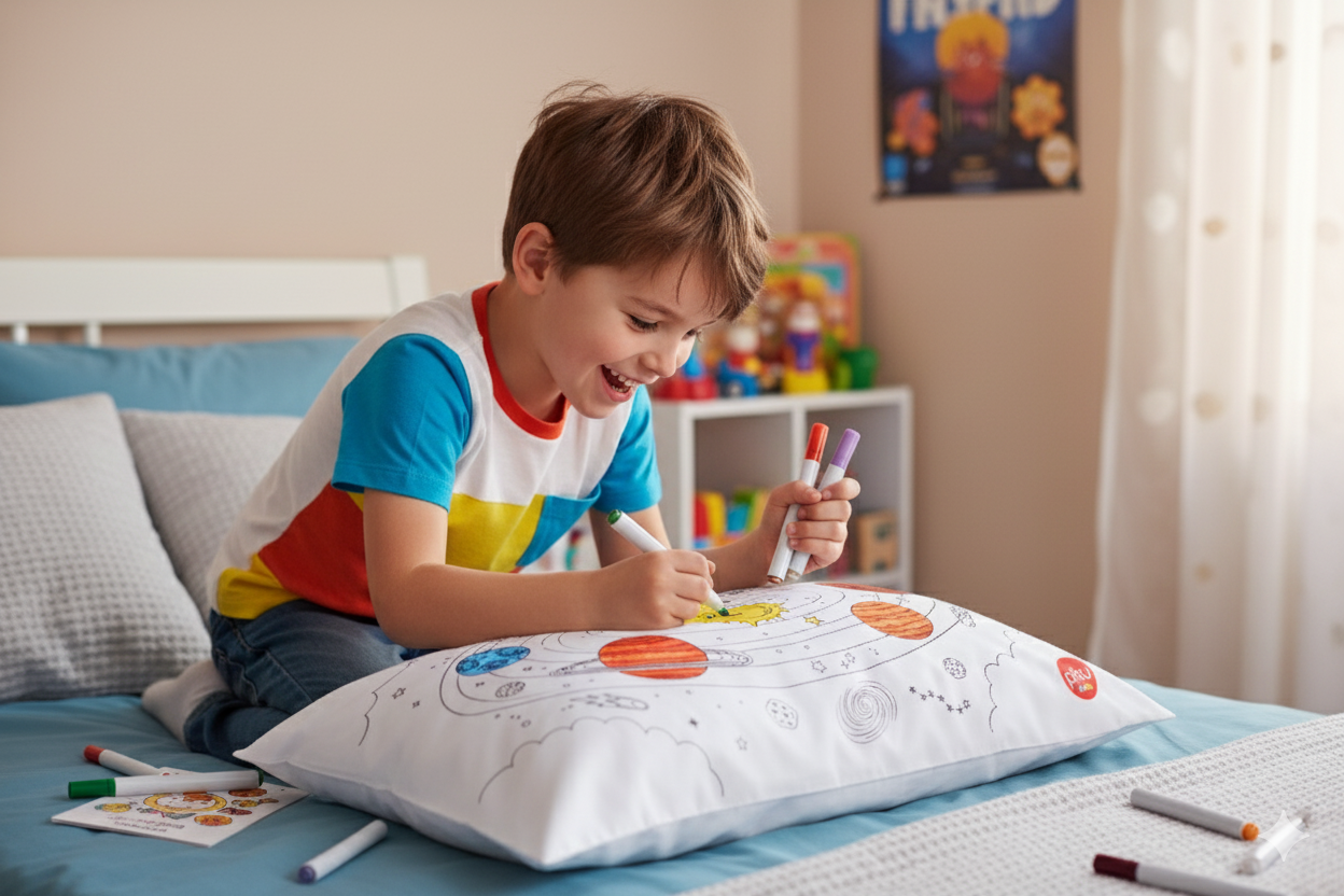 Funda coloreare para almohada 