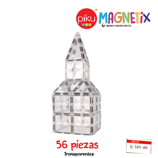 PiKU MAGNETiX 56 piezas Transparentes