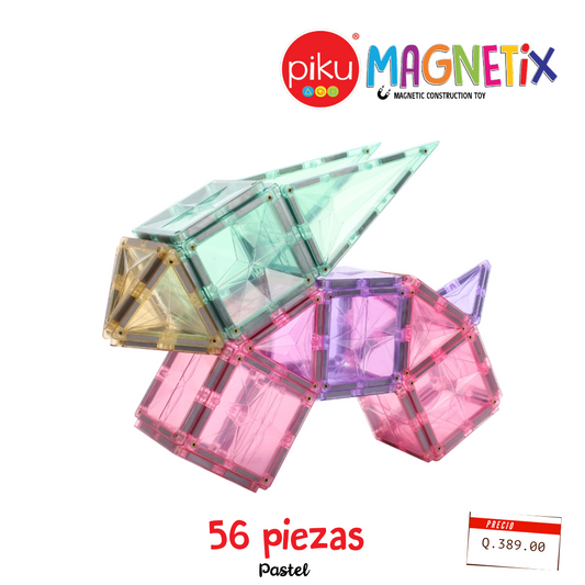 PiKU MAGNETiX 56 piezas Pastel