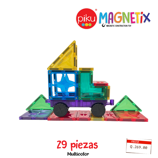 PiKU MAGNÉTiX 29 piezas Multicolor