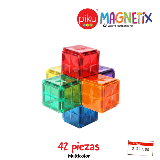 Rainbow Square Set | PiKU MAGNETiX