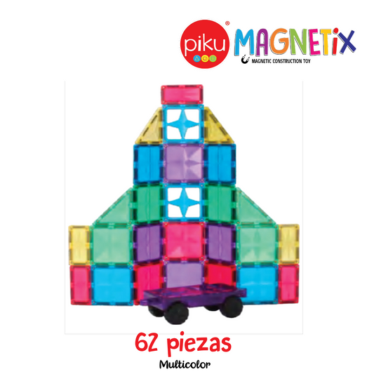 PiKU MAGNETiX 62 piezas Multicolor