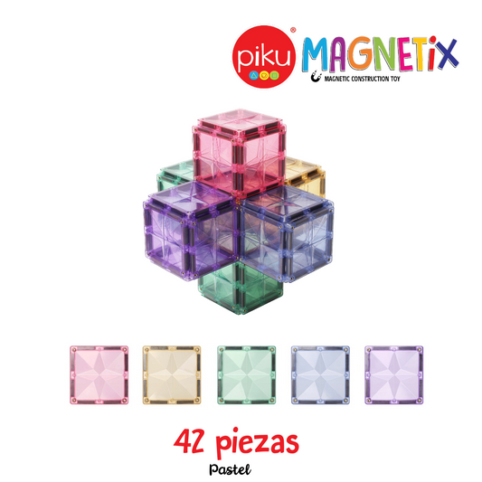 PiKU MAGNETiX 42 piezas Pastel